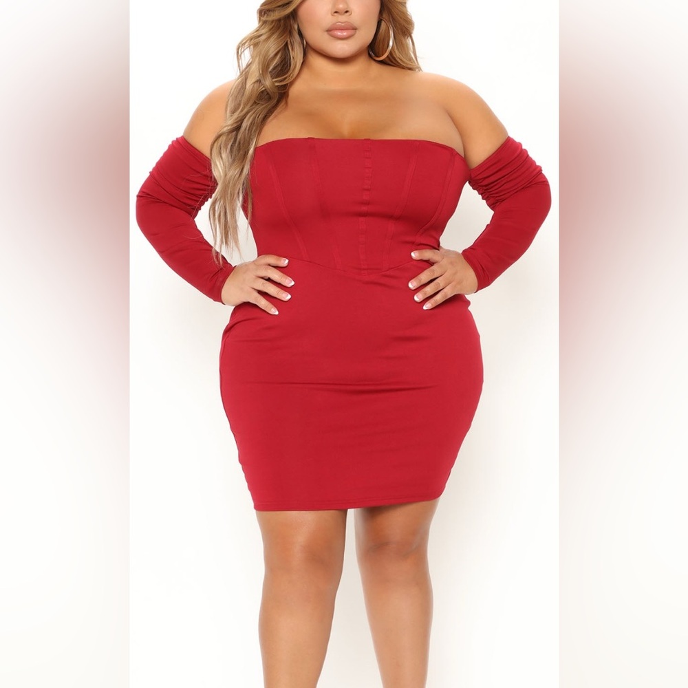 By My Side FashionNova Off-Shoulder Dress